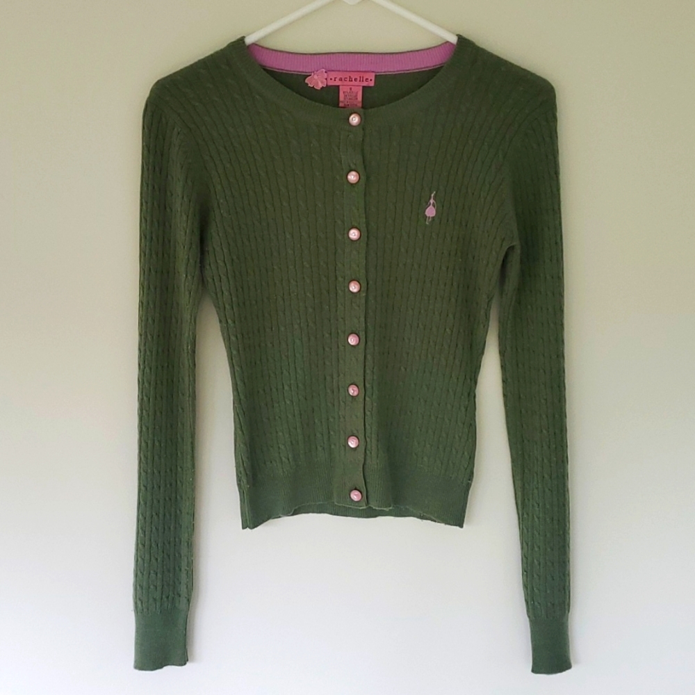 Sweet pink + green Cardigan